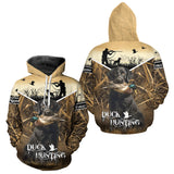 Maxcorners Duck Hunting Camo Shirt with Black Labrador Retriever for Duck Hunter - Best Duck Hunting Gifts LM1809
