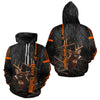Maxcorners Custom Shadow Buck Black Camo Deer Hunting Shirts for Men, Deer Hunting Crew Clothes LM2608