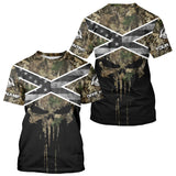 Maxcorners Deer Hunting Shirts with Black US Flag, Camouflage Deer Hunting Shirt, Hunting Gifts for Men LM0409
