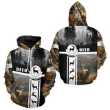 Maxcorners Deer Hunting Brown Camouflage Custom Shirts, Camouflage Deer Shirt, Hunting Gifts LM2608