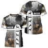 Maxcorners Deer Hunting Brown Camouflage Custom Shirts, Camouflage Deer Shirt, Hunting Gifts LM2608