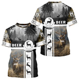 Maxcorners Deer Hunting Brown Camouflage Custom Shirts, Camouflage Deer Shirt, Hunting Gifts LM2608