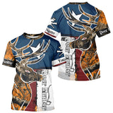 Maxcorners Deer Hunting Orange Camouflage Shirts with TX Flag, Personalized Hunting Shirt, Hunting Gifts LM0409