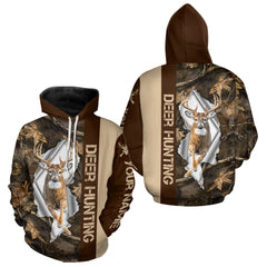 Maxcorners Whitetail Deer Hunting Shirt Forest Camo Custom Name Hunting Clothes For Deer Hunters