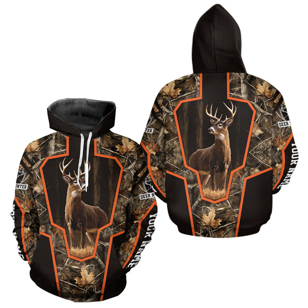 Maxcorners Deer Hunting 3D Prints Shirts Camouflage Shirts for Deer Hunters, Personalized Hunting Shirts LM0210
