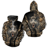 Maxcorners Custom Hog Hunting Camo 3D Printed Shirts, Boar Hunting Shirt for Hunter, Hunting Gifts LM0910