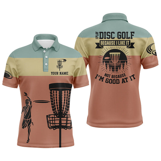 Maxcorners Mens Disc Golf Polo Shirt, Funny Disc Golf Shirt With Sayings, Best Disc Golf Gifts For Men MT0510