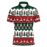 Maxcorners Christmas Tree Snowflakes Men Darts Polo Shirt