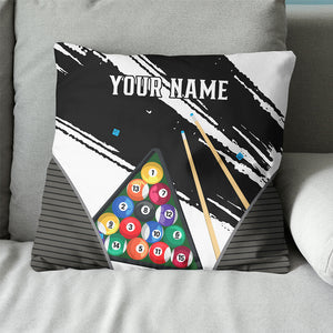 Personalized 3D Billiard Balls Pillow Custom 8 Ball Pillow Billiard Gift