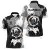 Maxcorners Personalized Black Grey Lightning 8 Ball Billiards 3D Shirts For Men 8 Ball Pool Team Jerseys
