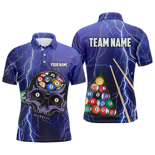Maxcorners Skull Billiard Personalized Name Unisex Shirt