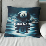 Personalized Water 8 Ball Billiard 3D Pillow, Best Throw Pillow Billiard