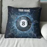 Personalized Water 8 Ball Billiard Pillow Custom Pillow Billiards Gifts