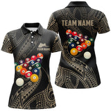 Maxcorners Personalized Tribal Pattern Billiard Polo Shirts