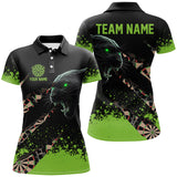 Maxcorners Green Grunge Panther Darts Jersey Customized Name, Team Name 3D Shirt