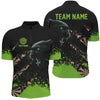 Maxcorners Green Grunge Panther Darts Jersey Customized Name, Team Name 3D Shirt