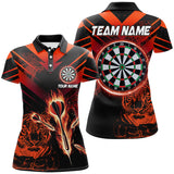 Maxcorners Red Arrow Fire Tiger Darts Jersey Customized Name, Team Name 3D Shirt