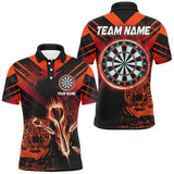 Maxcorners Red Arrow Fire Tiger Darts Jersey Customized Name, Team Name 3D Shirt
