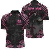 Maxcorners Funny Claw Death Skeleton Darts Jersey Customized Name, Team Name 3D Shirt