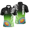 Maxcorners Personalized Red Thunder Archery Mode On Men Polo Shirts, Custom Archery Jerseys Team Shirts