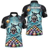 Maxcorners Shark Billiard Full Printed Shirts Custom Billiard Clothing