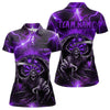 Maxcorners Personalized Purple Death Skeleton Custom Thunder Lightning Men Dart Shirts, 3D Darts Team Jerseys