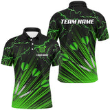 Maxcorners Green Dart Arrow Lightning Darts Jersey Customized Name, Team Name 3D Shirt Unisex