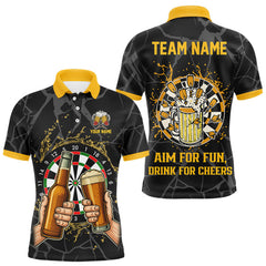 Maxcorners Drink & Aim Funny Darts Shirt For Men – Custom Team Jersey TU1407