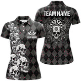 Maxcorners  Wings And Skull  Darts Jersey Customized Name 3D Shirt