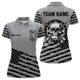 Maxcorners Personalized Grey Us Flag Skull Dart Shirts For Men Custom Patriotic Cool Dart Team Jerseys