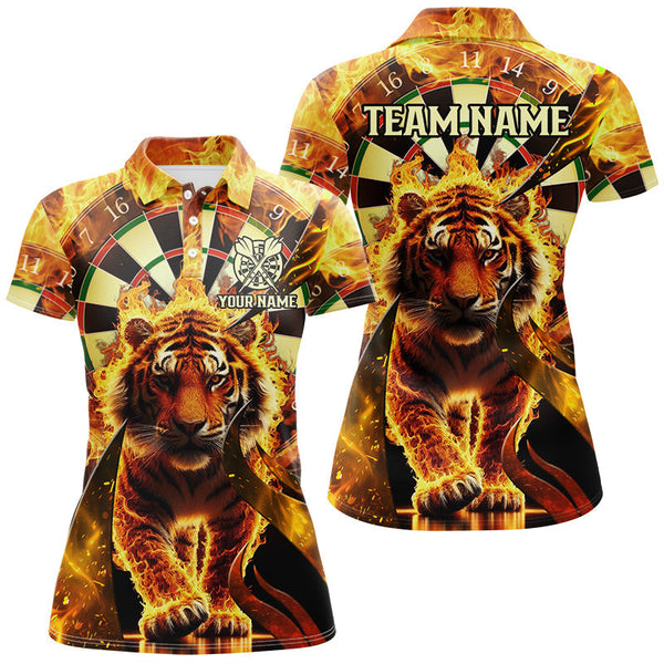 Maxcorners Personalized Darts Board Fire Flame 3D Tiger Custom Darts Shirts Team League Darts Jerseys