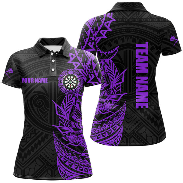 Maxcorners Purple Tribal Darts Jersey Customized Name, Team Name 3D Shirt Unisex