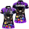 Maxcorners Purple Flame 3D Billiard Balls Custom American Flag Eagle Pool Jerseys Billiard Team Shirts
