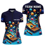 Maxcorners Personalized Billiard Games Las Vegas Flag Men Polo Shirts, Pool Balls Team League Billiard Shirts