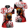MaxCorners Billiard 8 Ball Pool Fire Customized Name, Team Name 3D Polo Shirt For Women