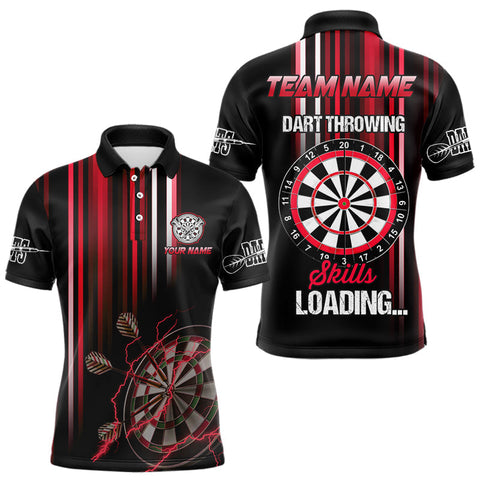 Maxcorners Red Throwing Skills Loading Custom Darts Shirt League Jersey Outfit Polo & 1/4-Zip
 LM2608