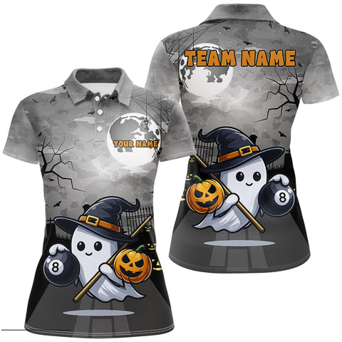 Maxcorners Funny Ghost Halloween Billiard Shirts Custom Unique Halloween Gifts For Pool Lover