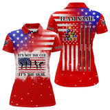 Maxcorners It'S Not The Cue It'S The Skill Custom American Flag Women Billiard Shirt Funny Billiard Jersey |Red