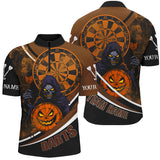 Maxcorners Death Skeleton Funny Dartboard Face Darts Jersey Customized Name, Team Anme 3D Shirt