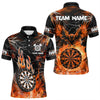 Maxcorners Orange Dart Board Fire Flame Custom Eagle Dart Shirts Thunder Lightning Dart Team Jerseys