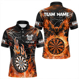 Maxcorners Orange Dart Board Fire Flame Custom Eagle Dart Shirts Thunder Lightning Dart Team Jerseys