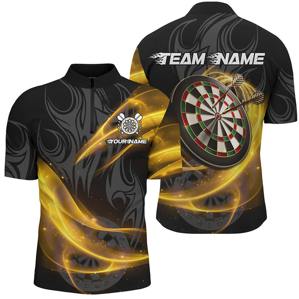 Maxcorners Yellow Twinkle Light Darts Jersey Customized Name, Team Name 3D Shirt Unisex