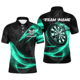 Maxcorners Turquoise Twinkle Light Darts Jersey Customized Name, Team Name 3D Shirt