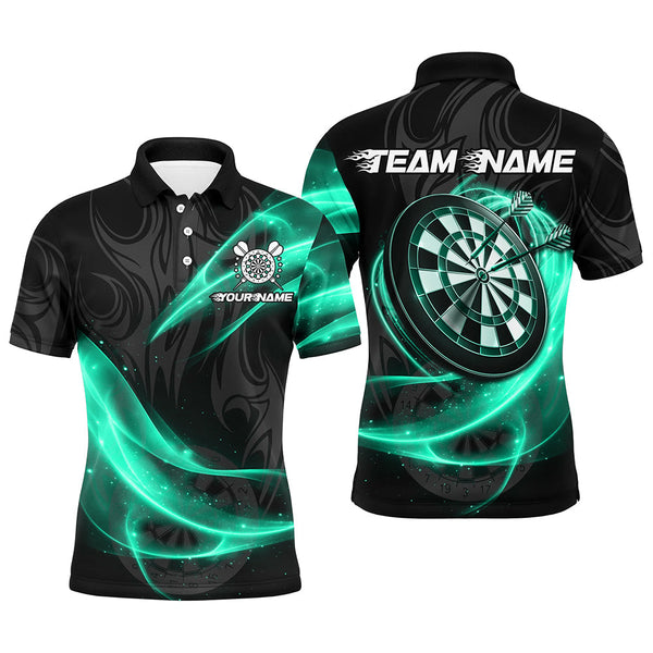 Maxcorners Turquoise Twinkle Light Darts Jersey Customized Name, Team Name 3D Shirt