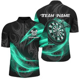 Maxcorners Turquoise Twinkle Light Darts Jersey Customized Name, Team Name 3D Shirt