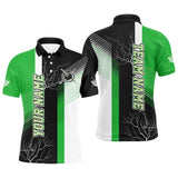 Maxcorners Personalized Billiard Polo & Quarter Zip For Men Custom 8 Ball Pool Billiard Team Jersey