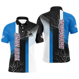 Maxcorners Personalized Billiard Polo & Quarter Zip For Men Custom 8 Ball Pool Billiard Team Jersey