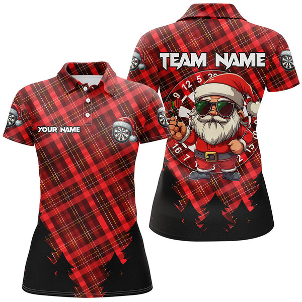 Maxcorners Funny Christmas Santa Darts Jersey Customized Name 3D Shirt