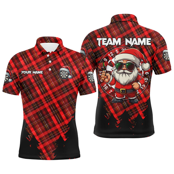 Maxcorners Funny Christmas Santa Darts Jersey Customized Name 3D Shirt