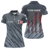 Maxcorners Personalized Billiard US Flag 9 Ball Pool Shirt For Men, Billiard Team Jersey Polo & 1/4 Zip LM2007